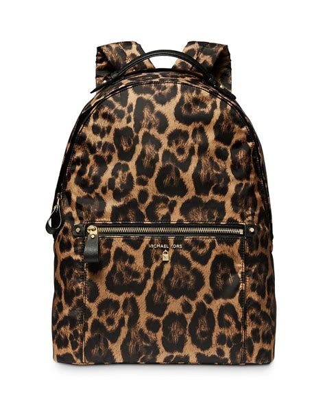 michael kors backpack black leopard backpack one size|Michael Kors men's backpack.